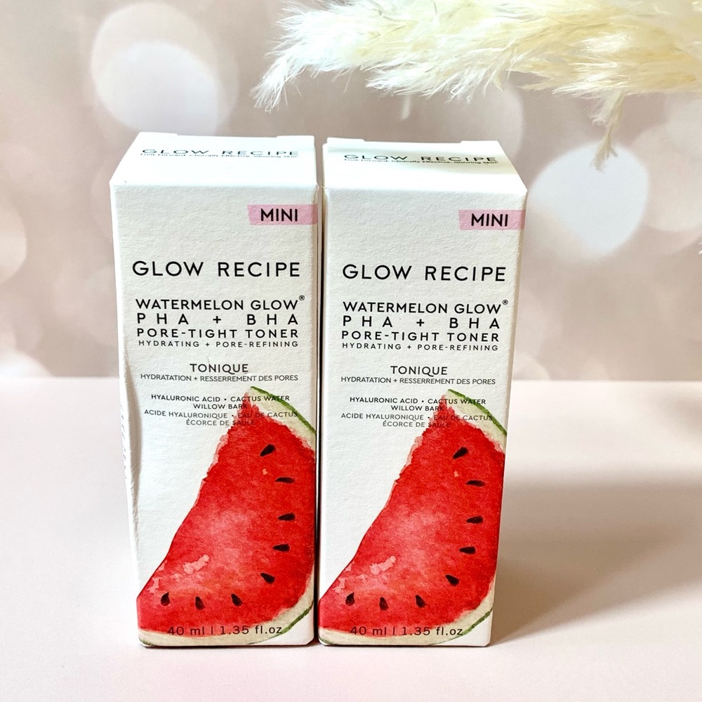Glow Recipe Mini Watermelon Glow PHA + BHA Pore-Tight Toner - Set of 2